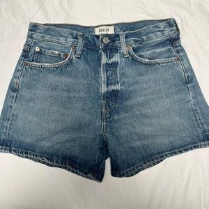 Agolde Blue Jean Shorts